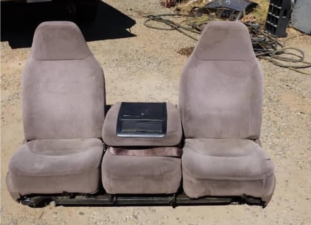 WhatsApp Image 2026-07-16 at 7.33.08 AM Ford F150 F250 XLT bucket jump seats center console and adapter for sale in Miami Florida