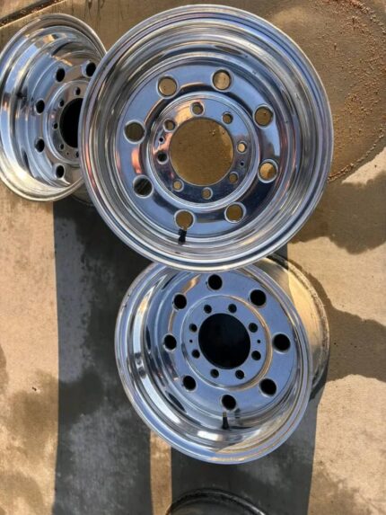 Weld Super Single 16x8 8x6.5 wheels for OBS Ford truck for sale in Miami Florida